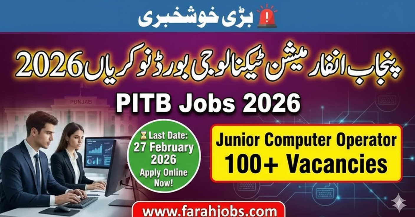 PITB Jobs 2026 Apply Online