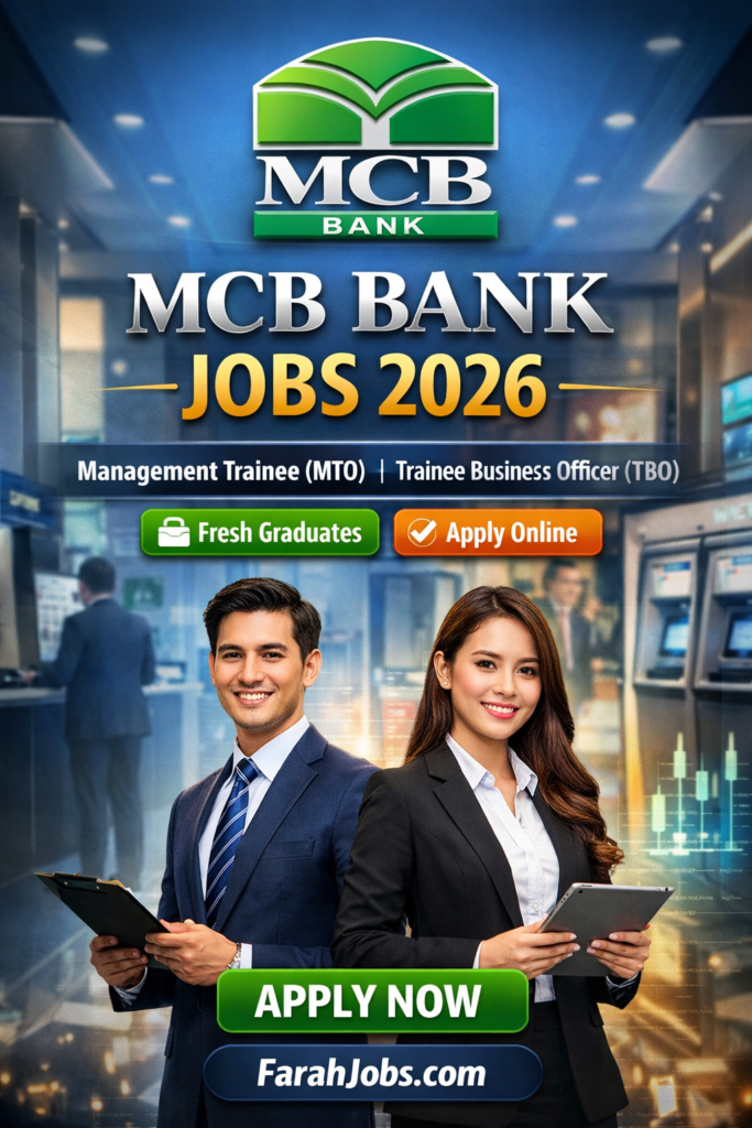 MCB Bank Jobs 2026 for Freshers