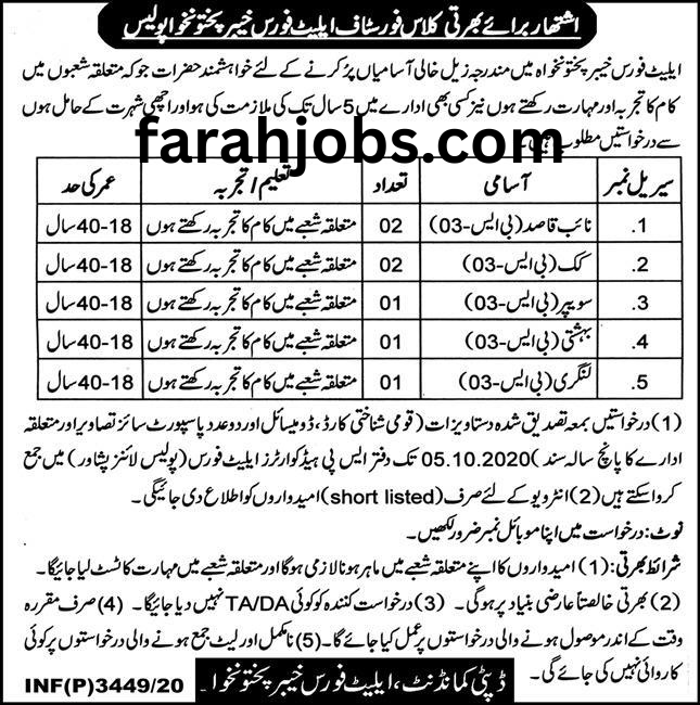 Elite Force Jobs Pakistan 2026 Apply Online